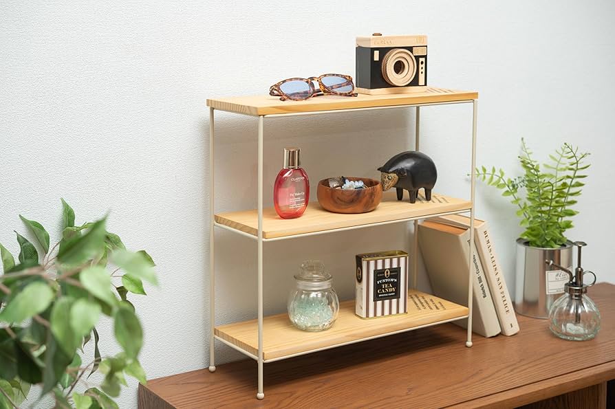 Amazon.co.jp: Higashiya AZUMAYA AKB Open Rack, Ivory : Home